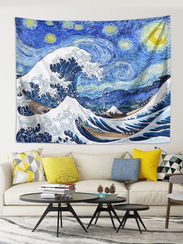 Waves Pattern Tapestry