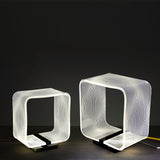 Wire Cube Table Lamp