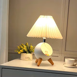 Wood Small Table Lamp