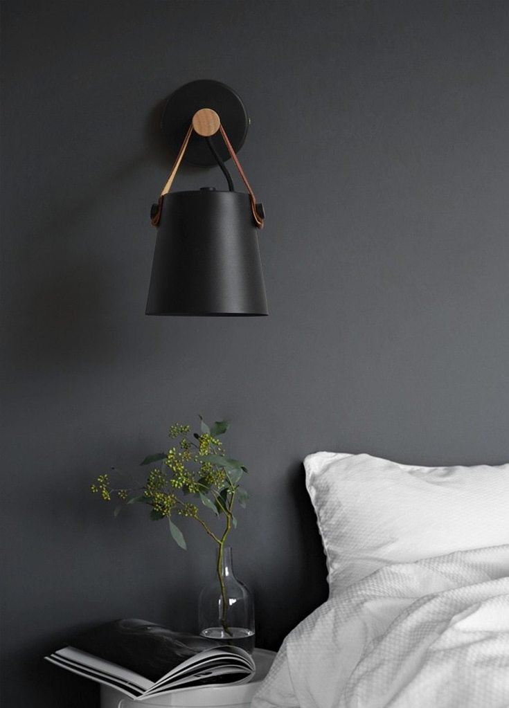 Nordic Style Wooden Hanging Wall Lamp