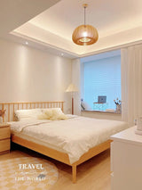 Wooden Pumpkin Pendant Lamp