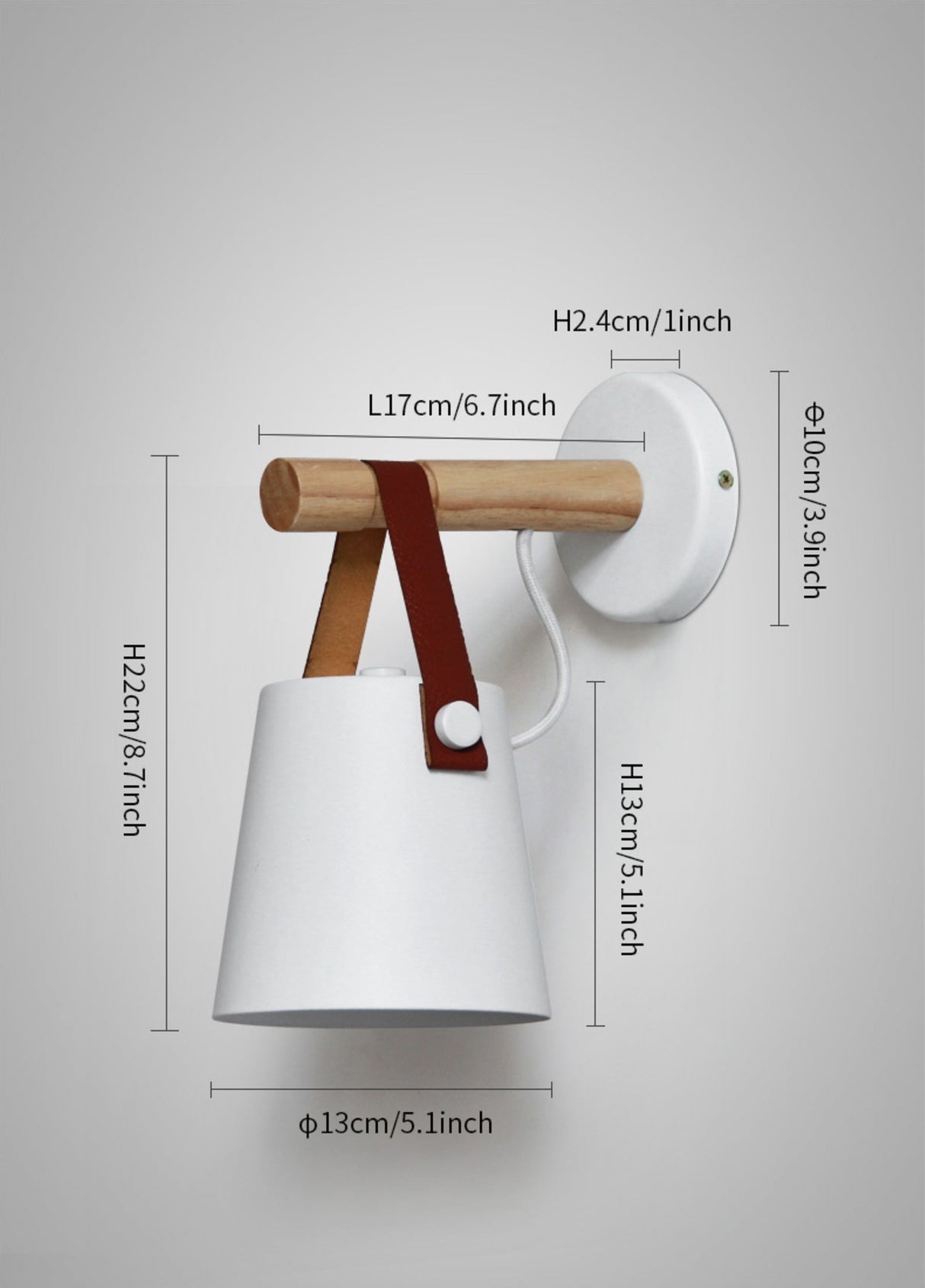 Wooden LED  Wall Light