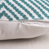 Embroidered Home Decorative Pillow Cover 45X45cm White Gray Pink Canvas Cotton Cushion Cover For Sofa Square Pillow Case