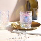 Iridescent Romantic Water Glasses Set