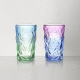 Gradient Glacier Textured Drinking Glasses Set