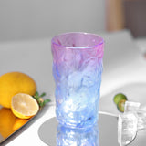 Gradient Glacier Textured Drinking Glasses Set