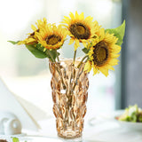 Vintage Gold Glass Flower Vase