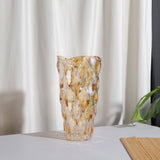 Vintage Gold Glass Flower Vase