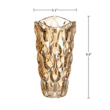 Vintage Gold Glass Flower Vase