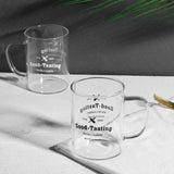 Clear Glass Coffee Mugs with Handle