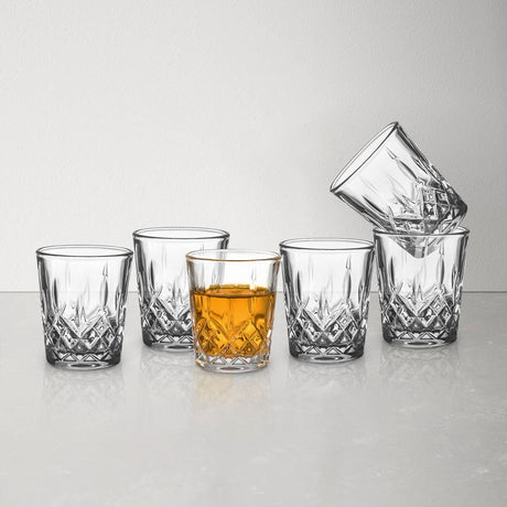 Carved Tequila Shot Glasses Set