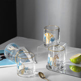 Gold Rimmed Animal Tumblers Set