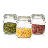 Airtight Glass Canister with Clip-top Lids