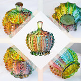 Iridescent Candy Dish with Lid