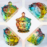 Iridescent Candy Dish with Lid