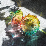 Iridescent Candy Dish with Lid