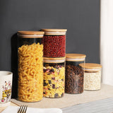 Stackable Glass Storage Jars with Lids