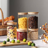 Stackable Glass Storage Jars with Lids