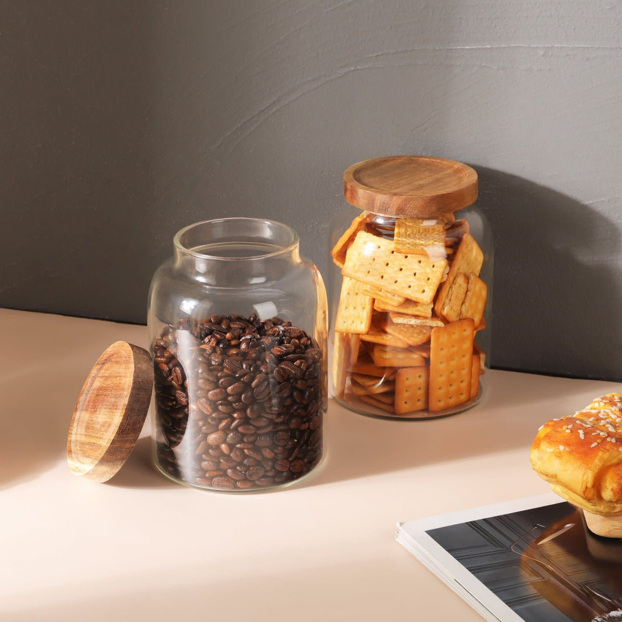 Kitchen Cereal Glass Storage Jars