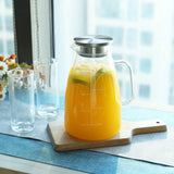 Glass Pitcher with Scale Line