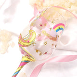 Hand-painted Unicorn Rainbow Wine Glass