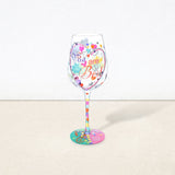 Hand-painted Inspirational Wine Glass