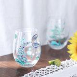 Mermaid Stemless Wine Glasses Set