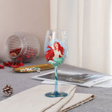 Hand-painted Pricess Mermaid Wine Glass