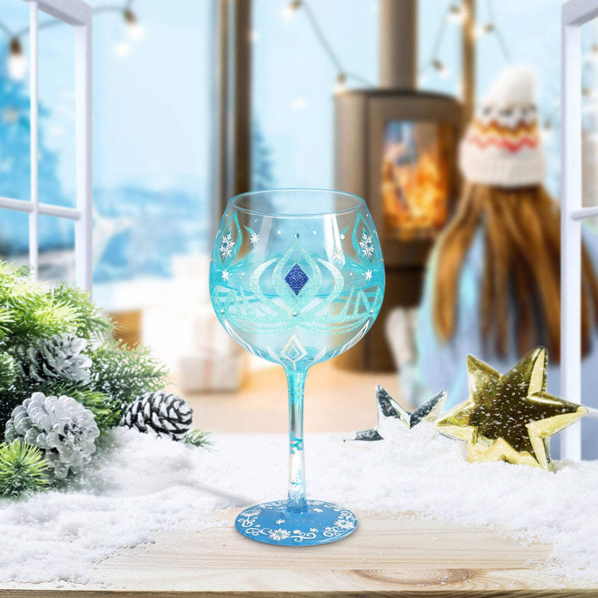 Hand-painted Ice World Balloon Glasses