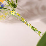Hand-painted Flowers Balloon Glasses