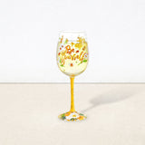 Hand-painted Bee Wine Glasses