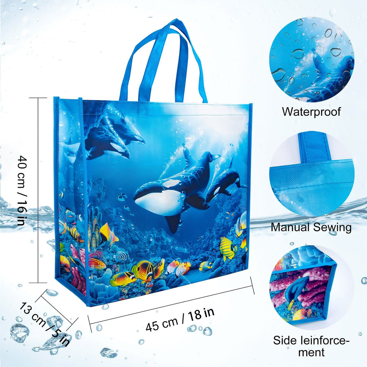 Ocean Fish Grocery Bags