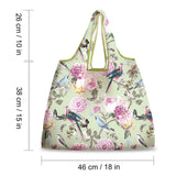 Peony Bird Grocery Bags