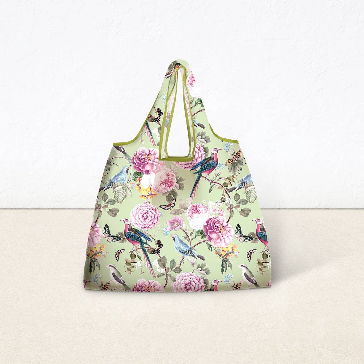 Peony Bird Grocery Bags