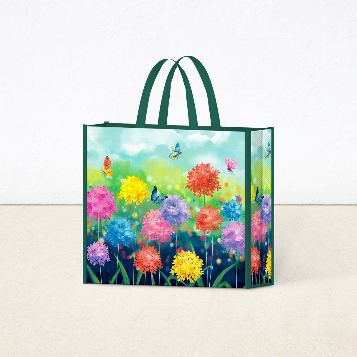 Colorful Flowers Grocery Bags