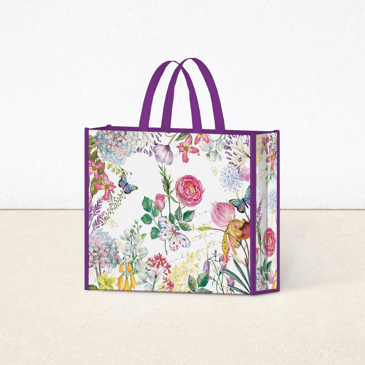 Sketch Flower Grocery Bags