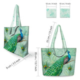 Green Peacock Tote Bag