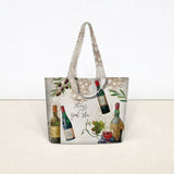 Wine Bottle Tote Bag