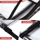 Clear Crossbody Bag with Inside Pocket