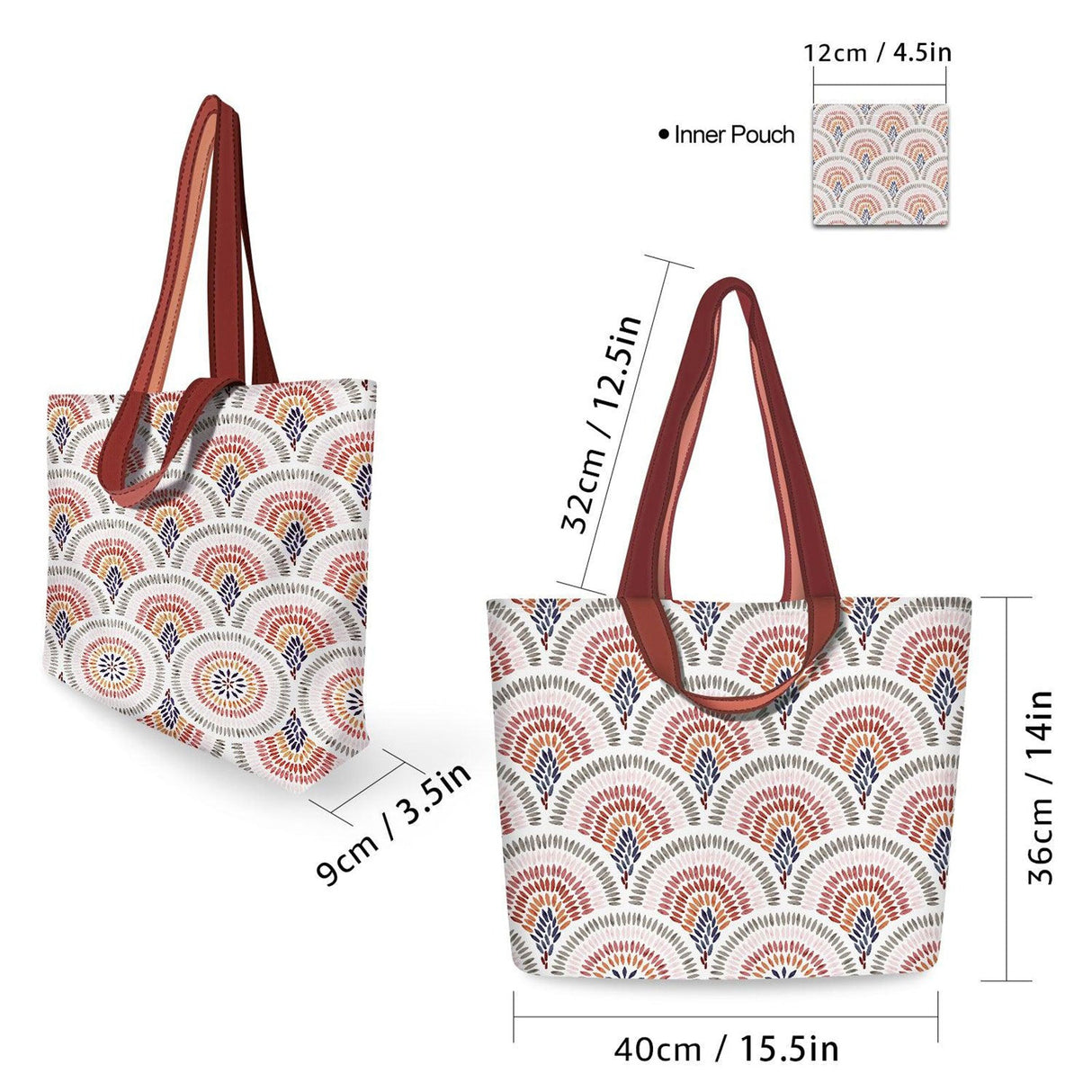 Retro Pattern Foldable Tote Bags