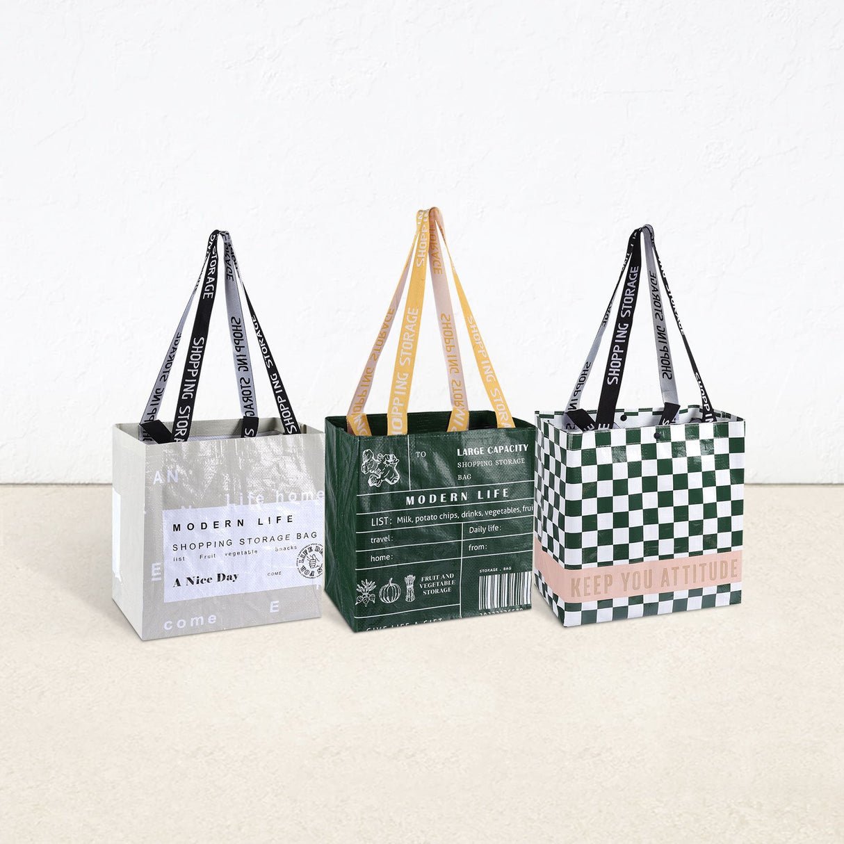 Phrase Foldable Grocery Bags