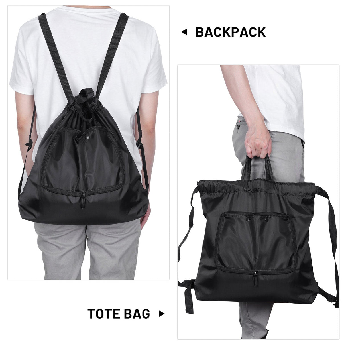 Dual-use Tote Bag Foldable Backpack