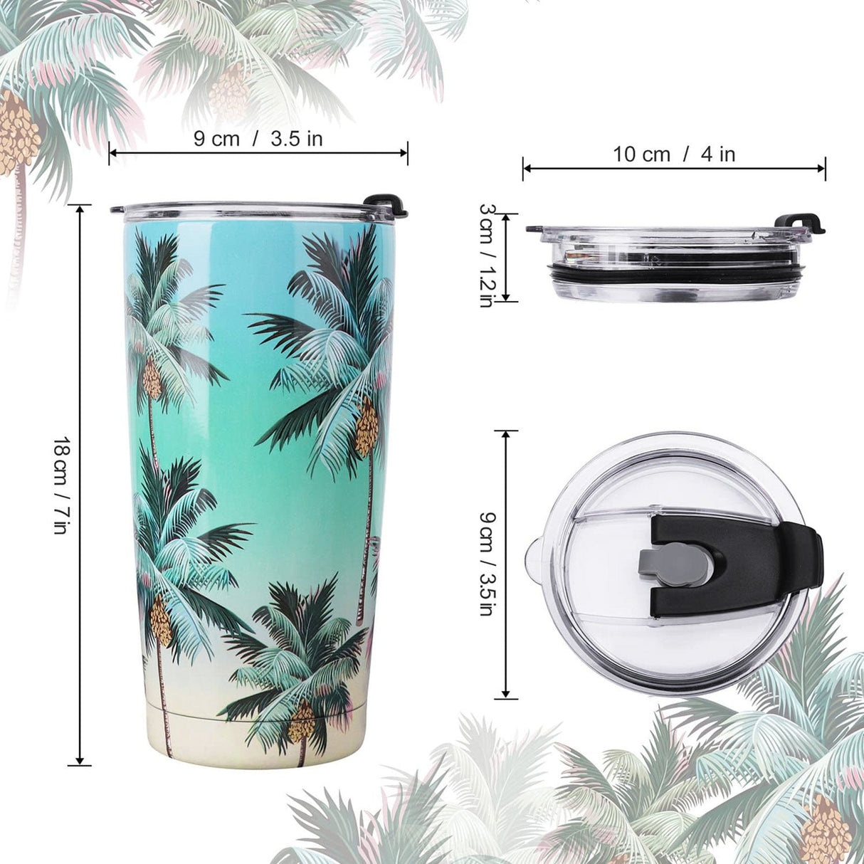 Palm Tree Insulated Tumbler