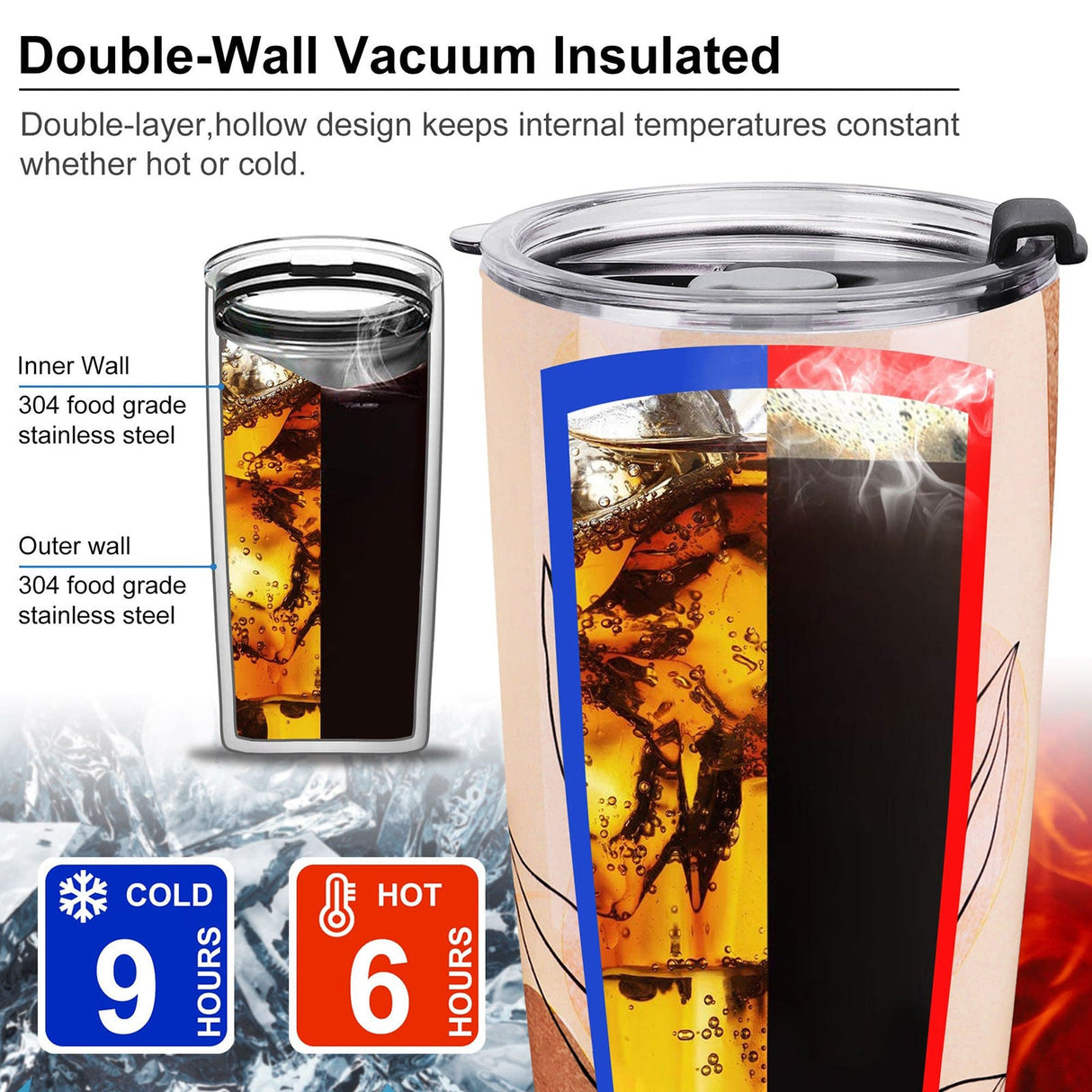 Abstract Painting Insulated Tumbler