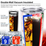 Pink Flower Insulated Tumbler