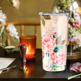 Pink Flower Insulated Tumbler
