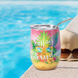 Pineapple  On Vacation Insulated Tumbler