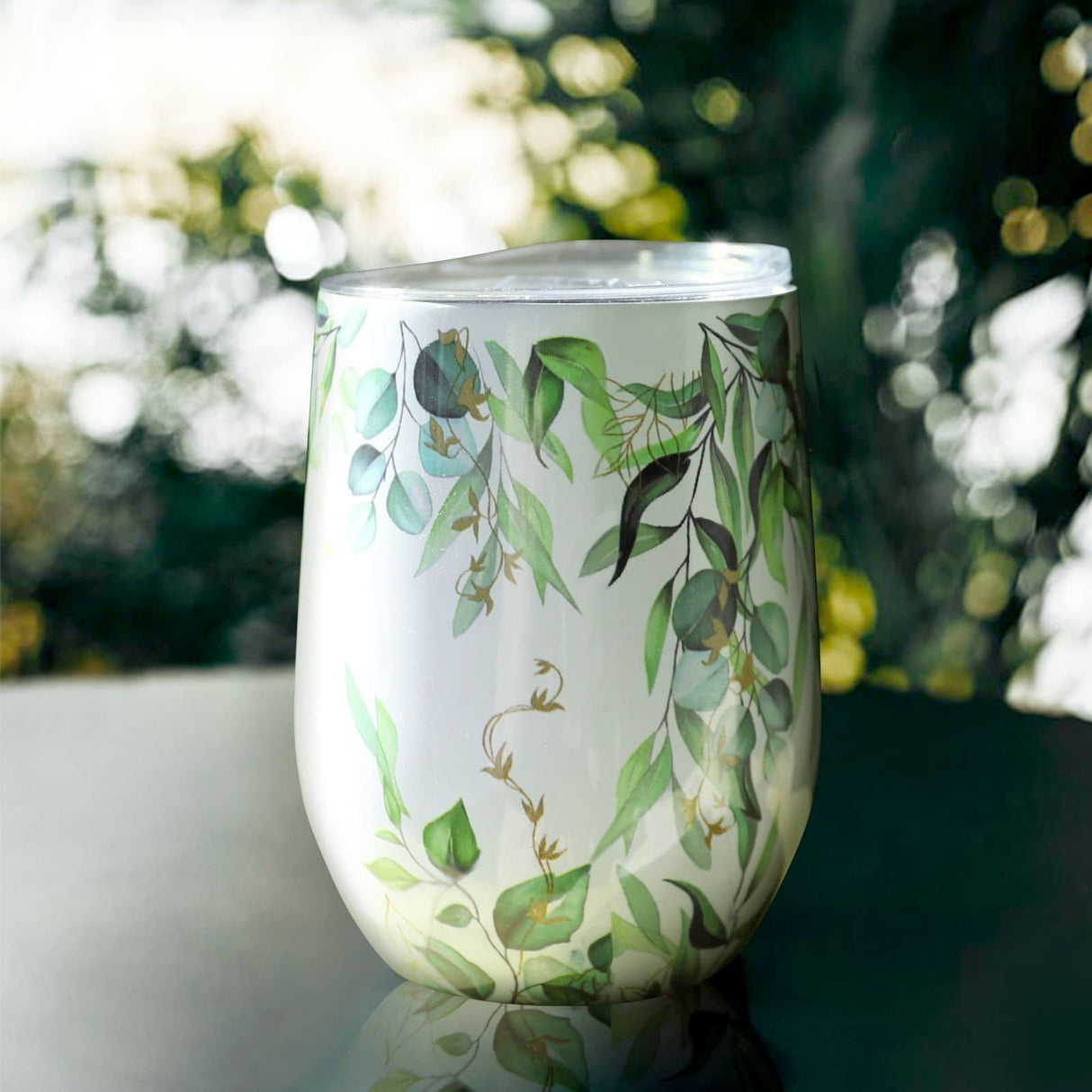 Leaves Letter M Insulated Tumbler