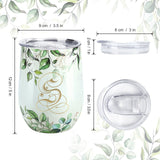 Leaves Letter S Insulated Tumbler
