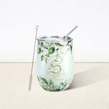 Leaves Letter S Insulated Tumbler